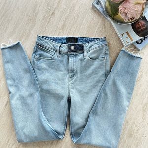 RtA light wash skinny jeans